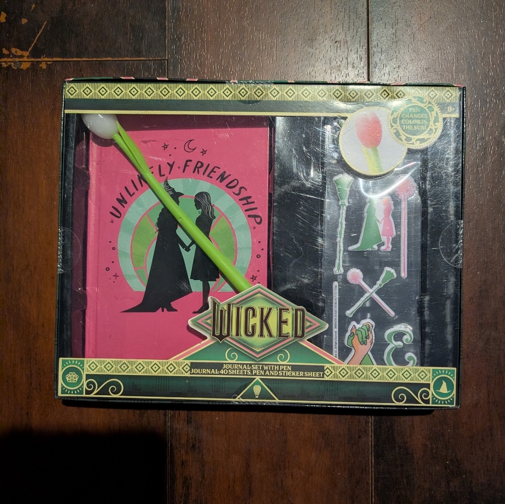 Wicked Journal Set With Color Changing Pen And Stickers
